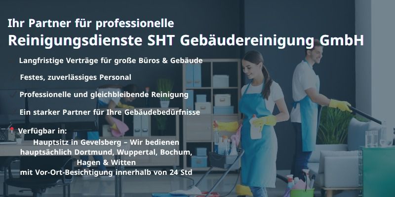 Reinigungsfirma zu günstigen Preisen in Wuppertal